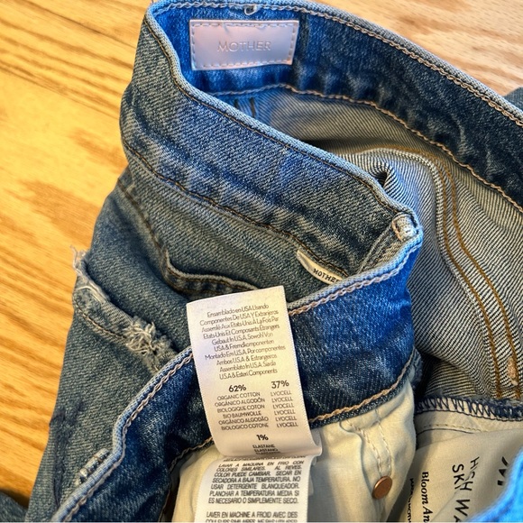 Mother High Waisted Rider Skimp in Bloom And Doom 29 - Picture 10 of 10